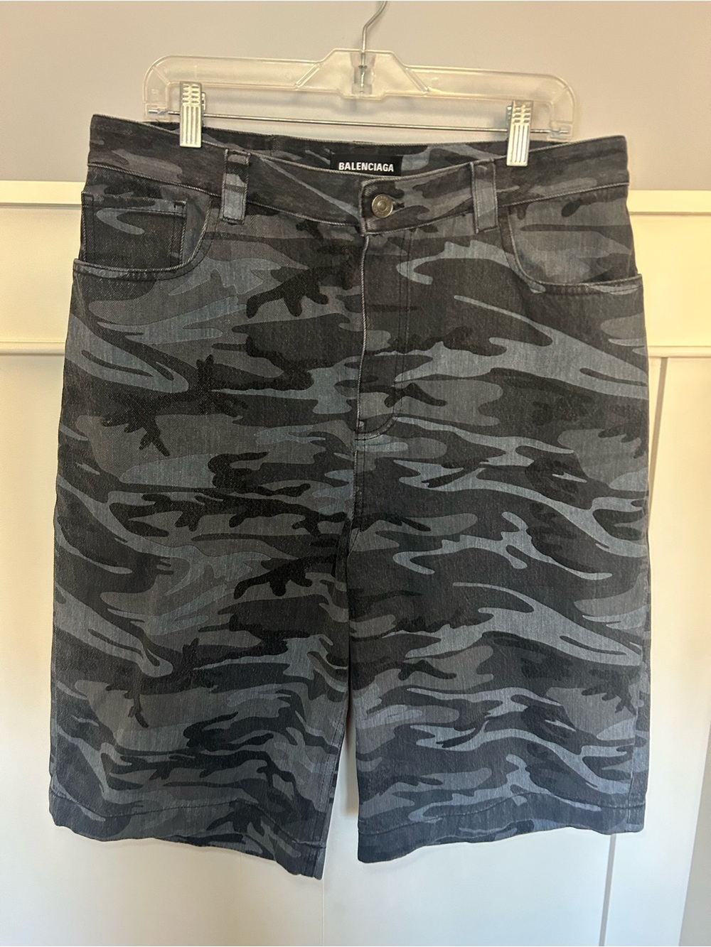 Balenciaga Japan Exclusive Russian Police’ Camo Denim Shorts